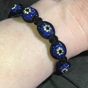 EUC Sparkly Evil Eye Bracelet.